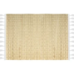 Individual De Mesa Juta Branco 30x45cm