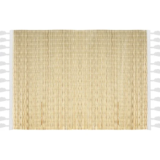 Individual De Mesa Juta Branco 30x45cm