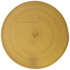 Individual de mesa redondo mostarda TEXALINE 38cm
