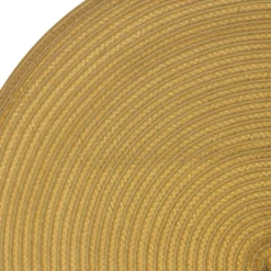 Individual de mesa redondo mostarda TEXALINE 38cm