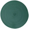 Individual de mesa redondo verde esmeralda TEXALINE 38cm