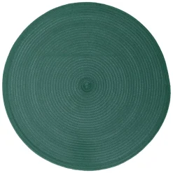 Individual de mesa redondo verde esmeralda TEXALINE 38cm