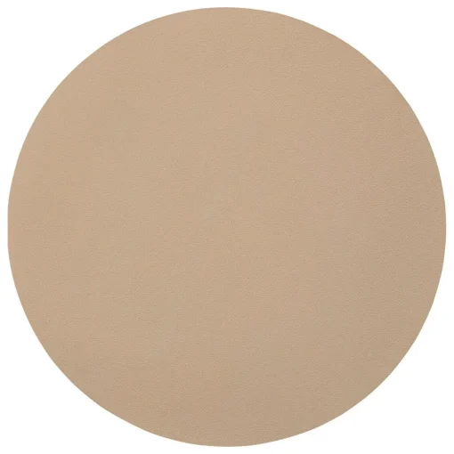 Individual de mesa redondo tenor bege 38cm