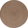 Individual de mesa redondo taupe TEXALINE 38cm