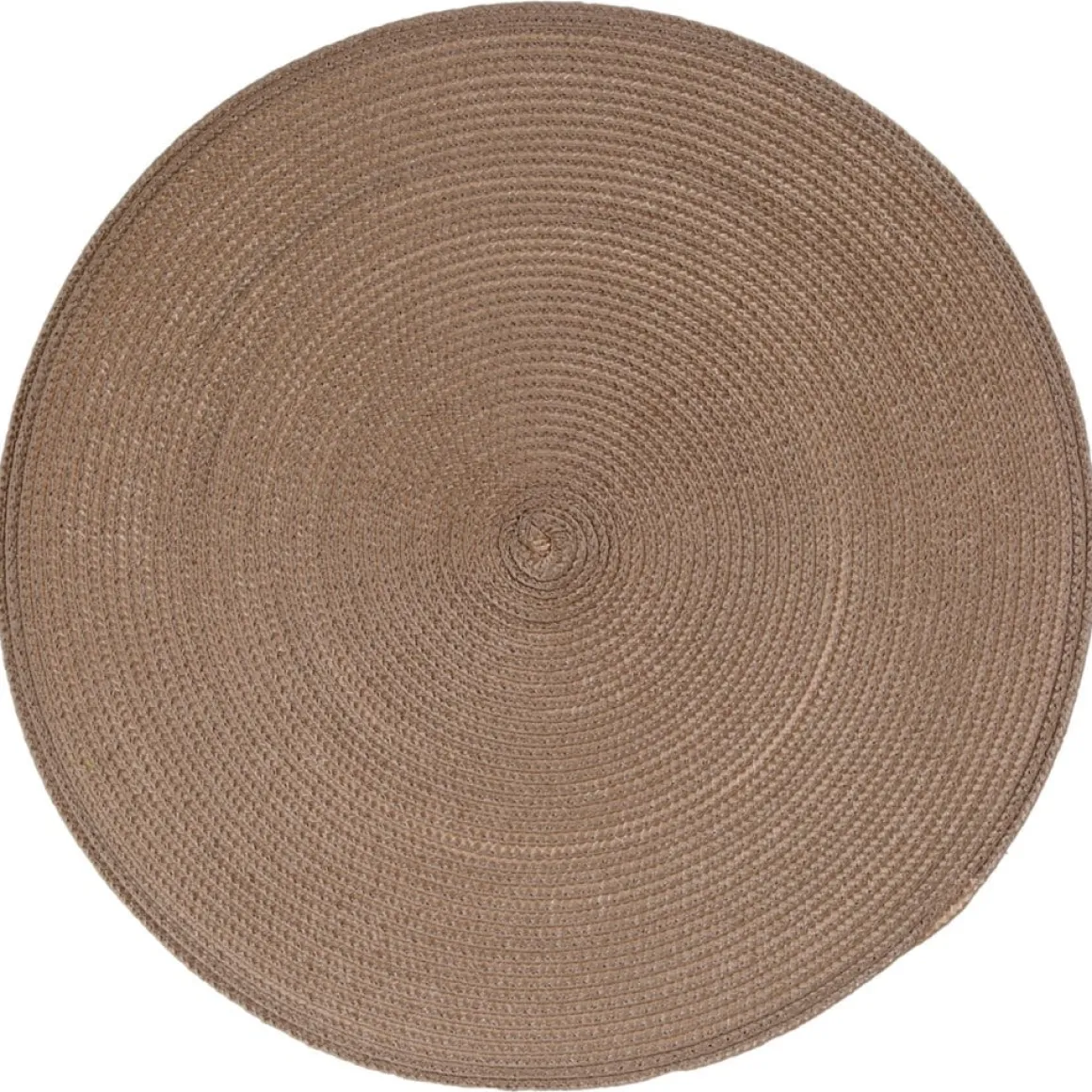 Individual de mesa redondo taupe TEXALINE 38cm