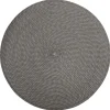 Individual de mesa redondo cinza TEXALINE 38cm