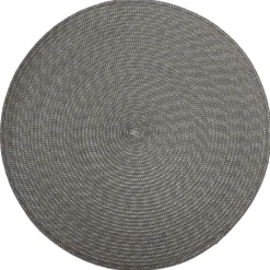 Individual de mesa redondo cinza TEXALINE 38cm