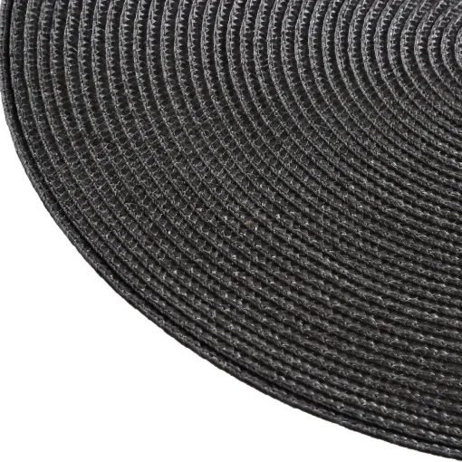 Individual de mesa redondo cinza TEXALINE 38cm