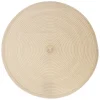 Individual de mesa redondo bege TEXALINE 38cm