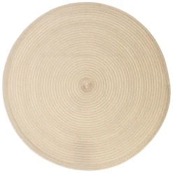 Individual de mesa redondo bege TEXALINE 38cm