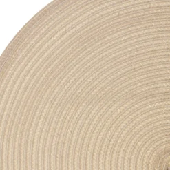 Individual de mesa redondo bege TEXALINE 38cm
