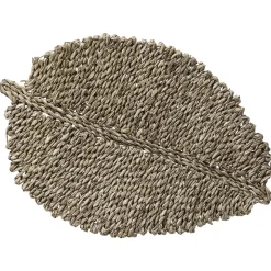 Individual FOLHA castanha em seagrass