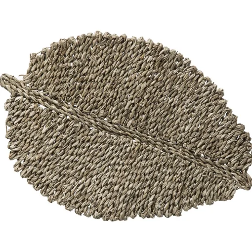 Individual FOLHA castanha em seagrass