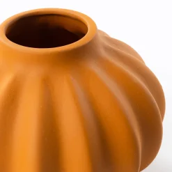 Jarra Balão Laranja Em Cerâmica 18cm