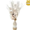Jarra com flor artificial osier 52cm