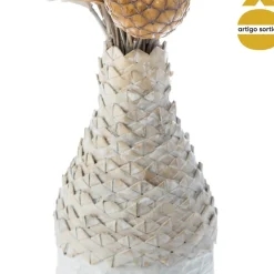 Jarra com flor artificial osier 52cm