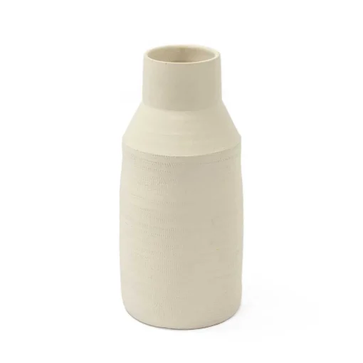Jarra de cerâmica bege CARAVANE 40cm