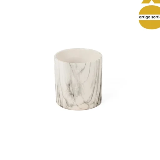 Jarra de cerâmica efeito mármore 11,6cm