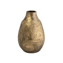 Jarra de cerâmica rustic SAND dourada 25cm