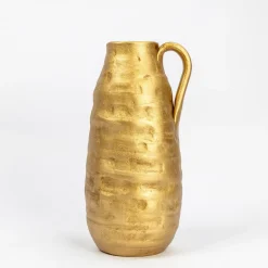 Jarra de cerâmica wacky gold com asa 40cm