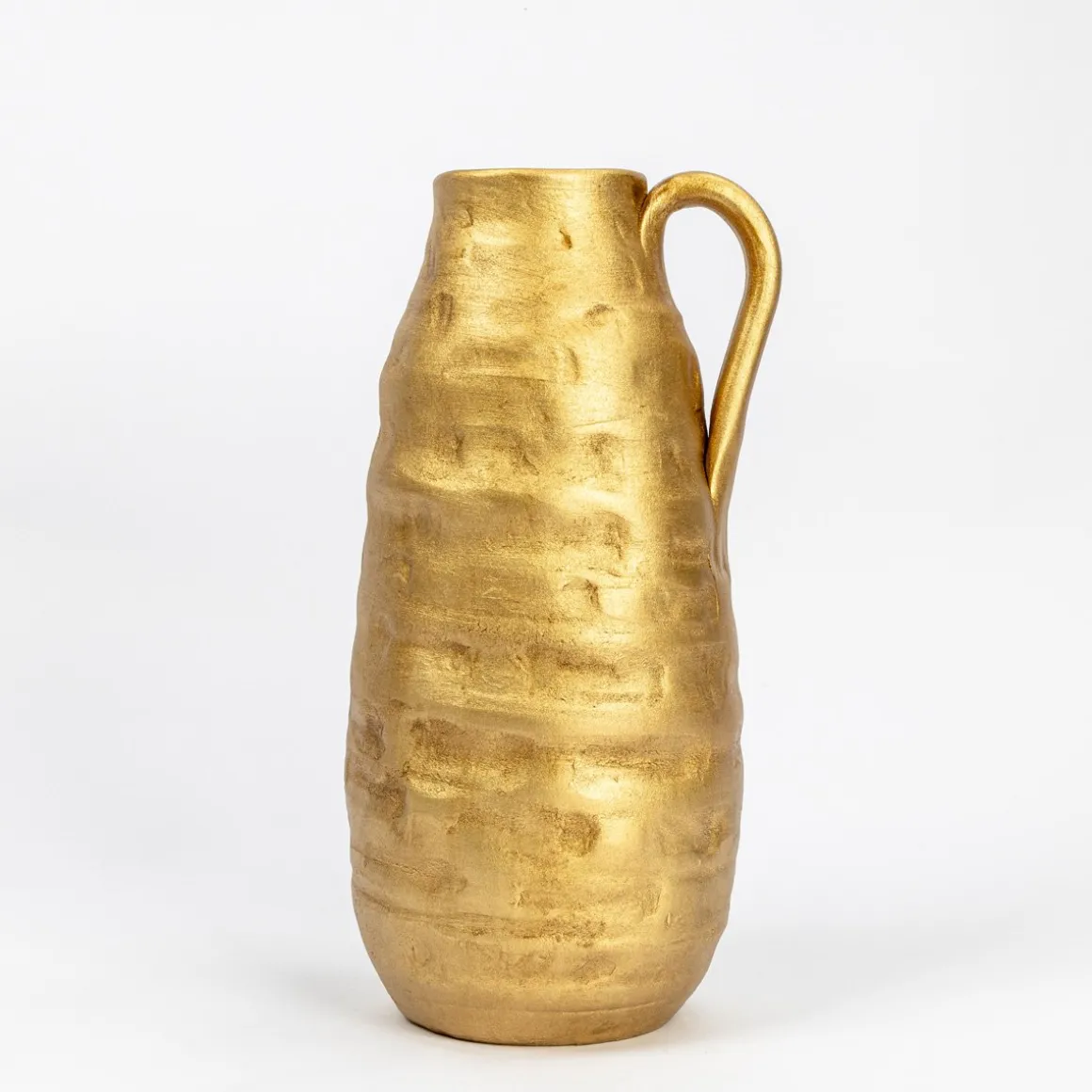 Jarra de cerâmica wacky gold com asa 40cm