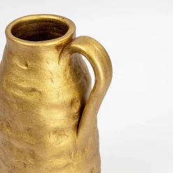 Jarra de cerâmica wacky gold com asa 40cm