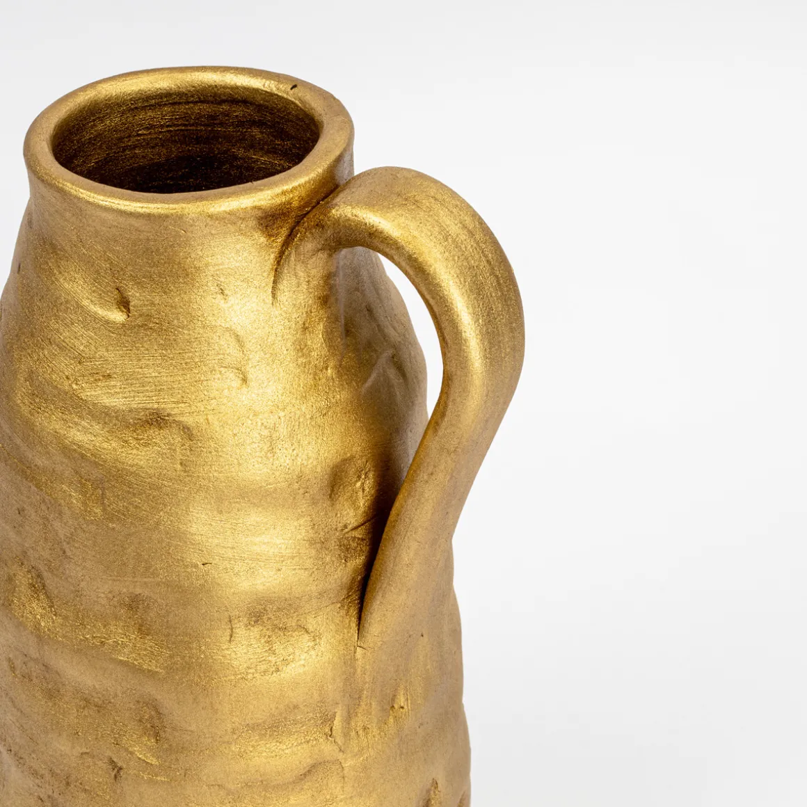 Jarra de cerâmica wacky gold com asa 40cm