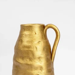 Jarra de cerâmica wacky gold com asa 40cm