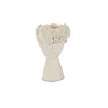 Jarra de cerâmica WINTER LIGHT branco em forma de busto 20cm