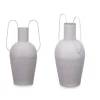 Jarra de latão cinza claro 45cm