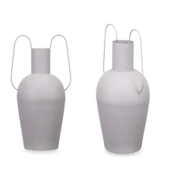 Jarra de latão cinza claro 45cm