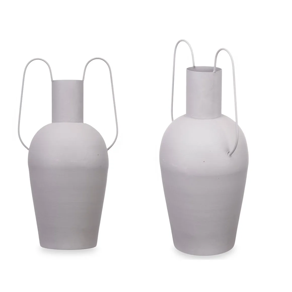 Jarra de latão cinza claro 45cm