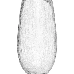 Jarra de vidro cilíndrica CRAQUELE 27cm