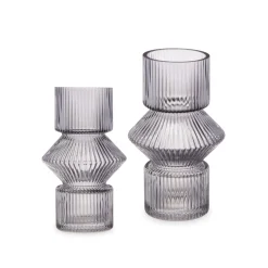 Jarra de vidro cinza 16,5cm