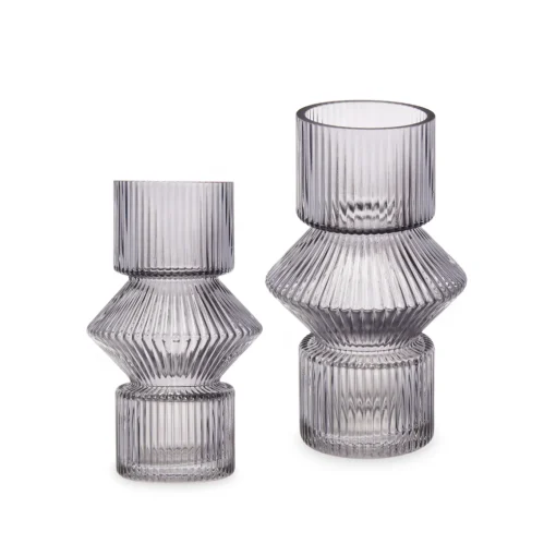 Jarra de vidro cinza 16,5cm