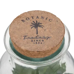 Jarra de vidro com plantas artificiais CARAVANE