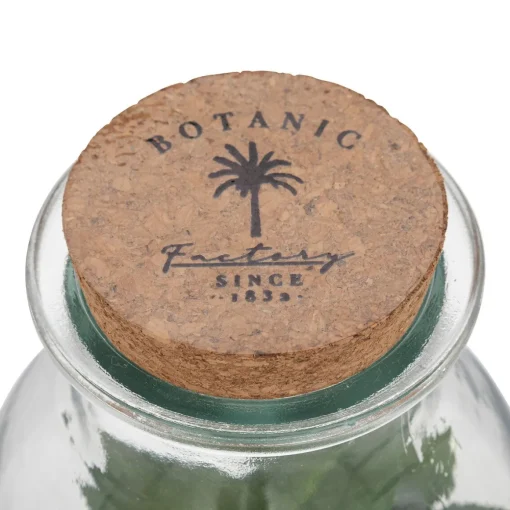 Jarra de vidro com plantas artificiais CARAVANE