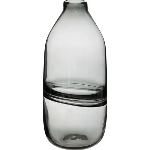 Jarra de vidro LINE cinza 30cm