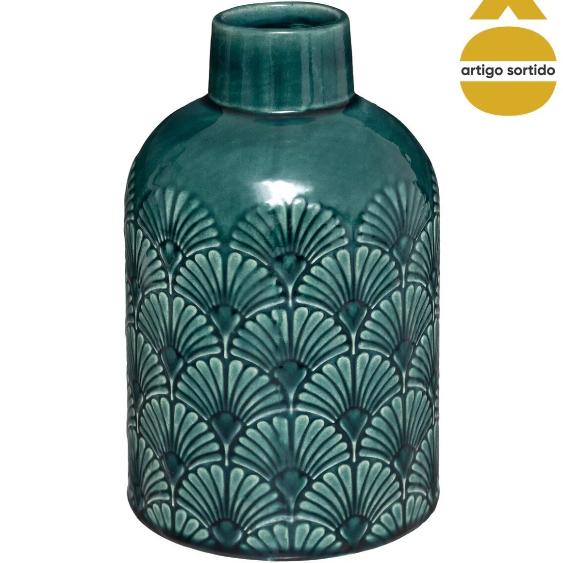 Jarra decorativa folhas FEEL 21,7cm