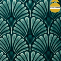 Jarra decorativa folhas FEEL 21,7cm