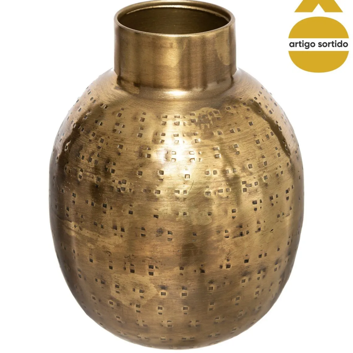 Jarra decorativa OASIS dourada 14cm