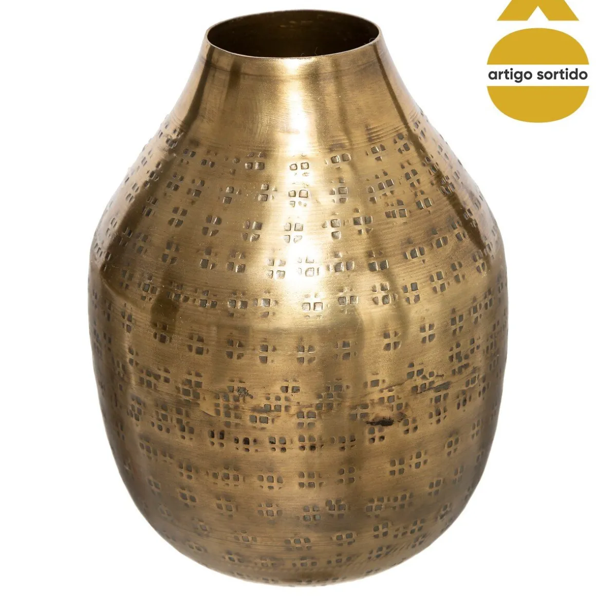 Jarra decorativa OASIS dourada 14cm