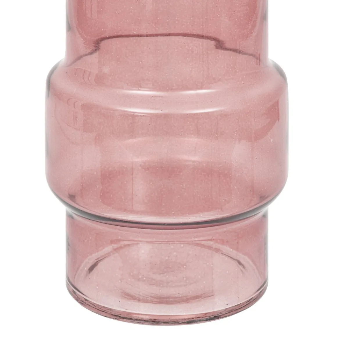 Jarra ELLA rosa de vidro 25cm