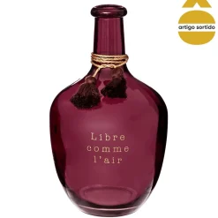 Jarra em forma de garrafa colorida