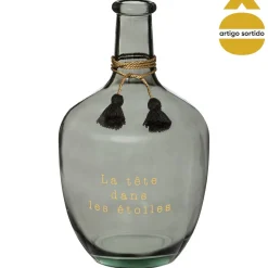 Jarra em forma de garrafa colorida