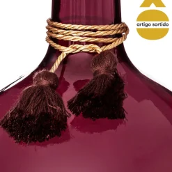 Jarra em forma de garrafa colorida