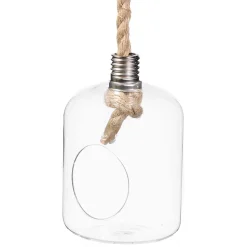 Jarra em vidro suspensa 22cm