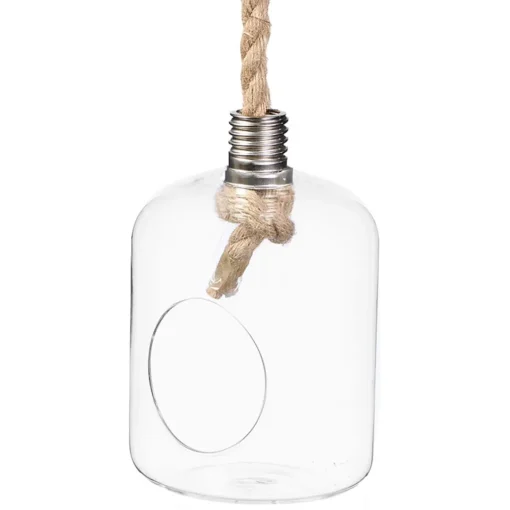 Jarra em vidro suspensa 22cm