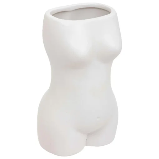 Jarra ETEL branca corpo de mulher 17cm