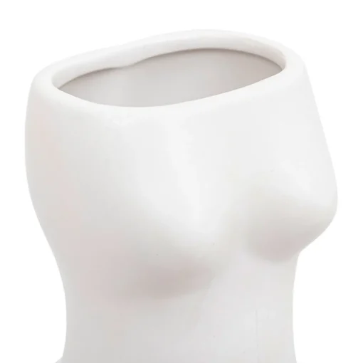 Jarra ETEL branca corpo de mulher 17cm